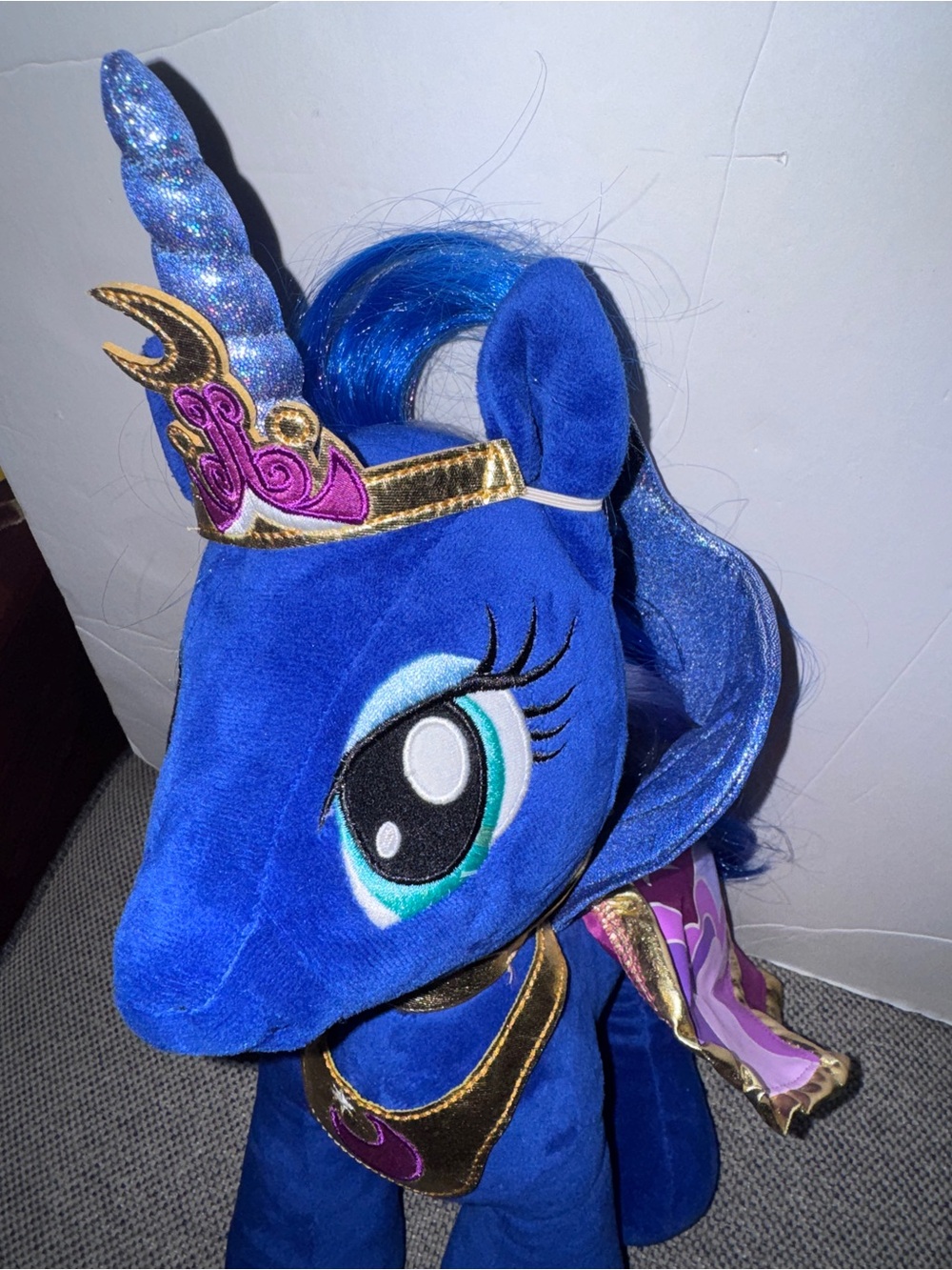 Unicorn Pegasus 2015 Build a Bear My Little Pony Princess Luna with Skirt 18. - Picture 3 of 15